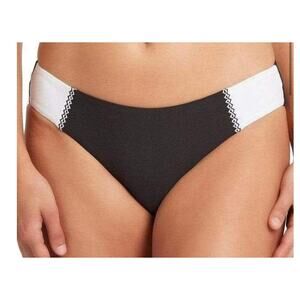 Sea Level bikini bottom Valentina black white
